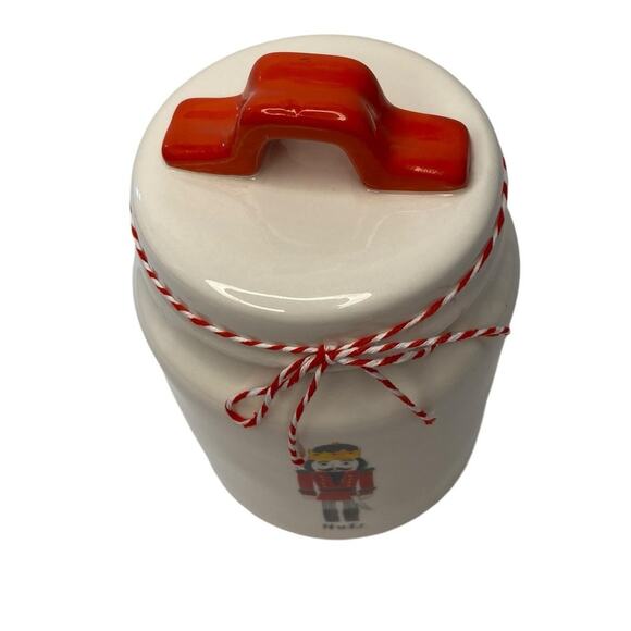 RAE DUNN NUTCRACKER JAR, COOKIE JAR, STORAGE CONTAINER. - Picture 4 of 7